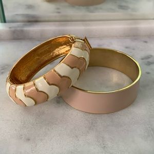 Set of two enamel J Crew bangles